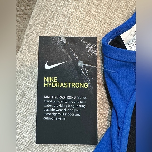 Nike Lace-Up Tie-Back Swimsuit (NWT) Size: 12 Brilliant Blue - Picture 7 of 7